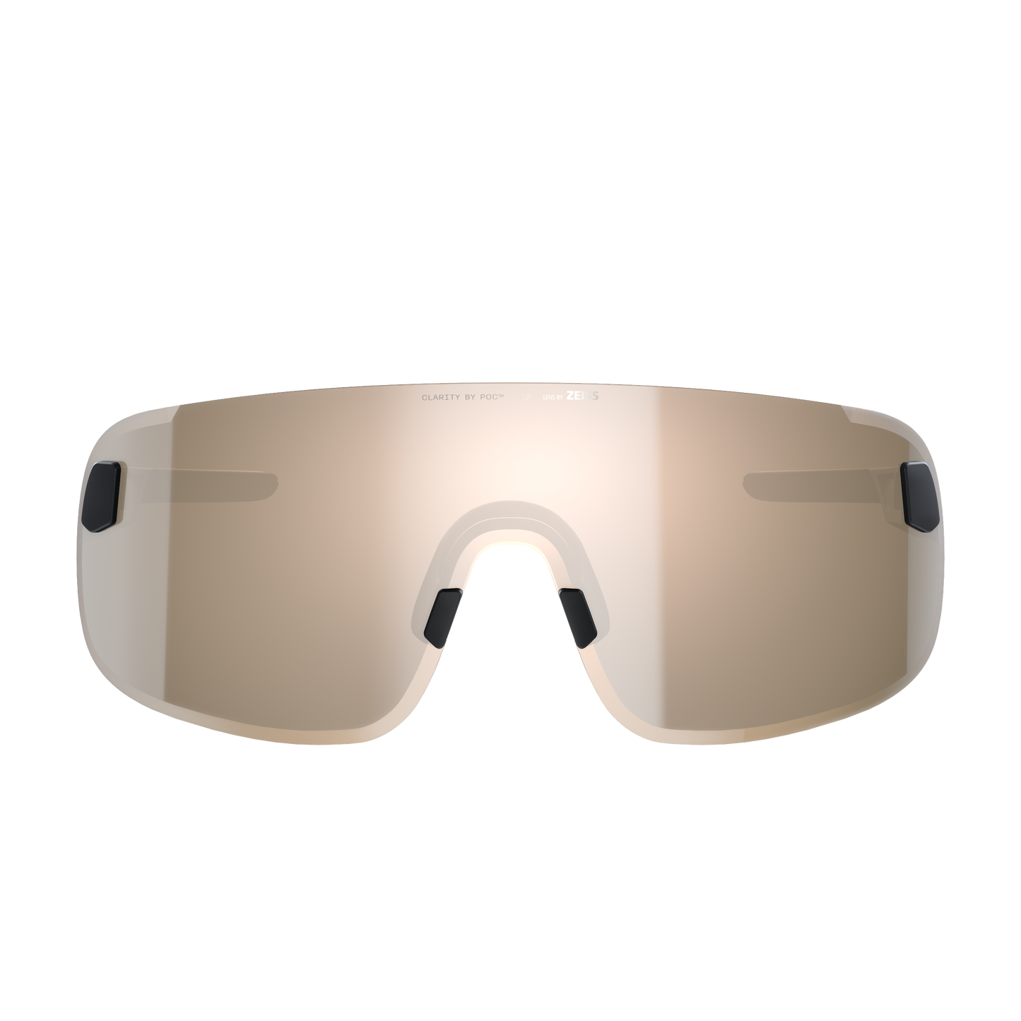 POC ELICIT Occhiali Black Clarity Trail Lente argento parzialmente soleggiata