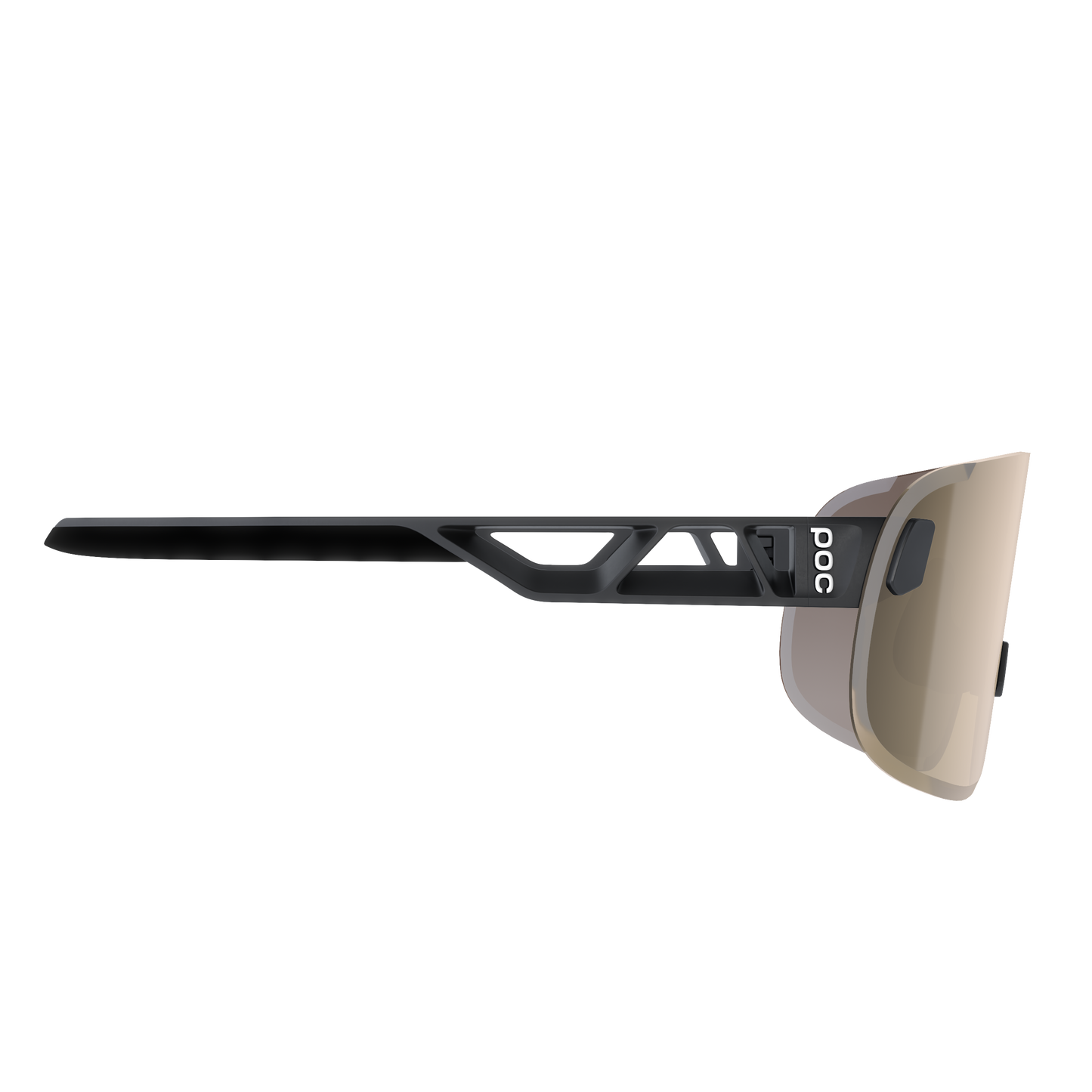 POC ELICIT Occhiali Black Clarity Trail Lente argento parzialmente soleggiata