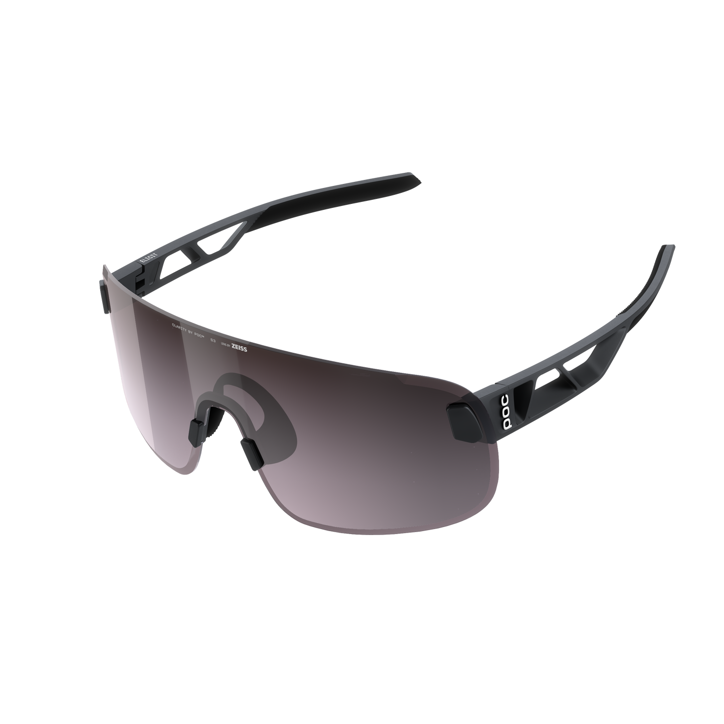 POC ELICIT Occhiali Black Clarity Road Sunny Silver Lens