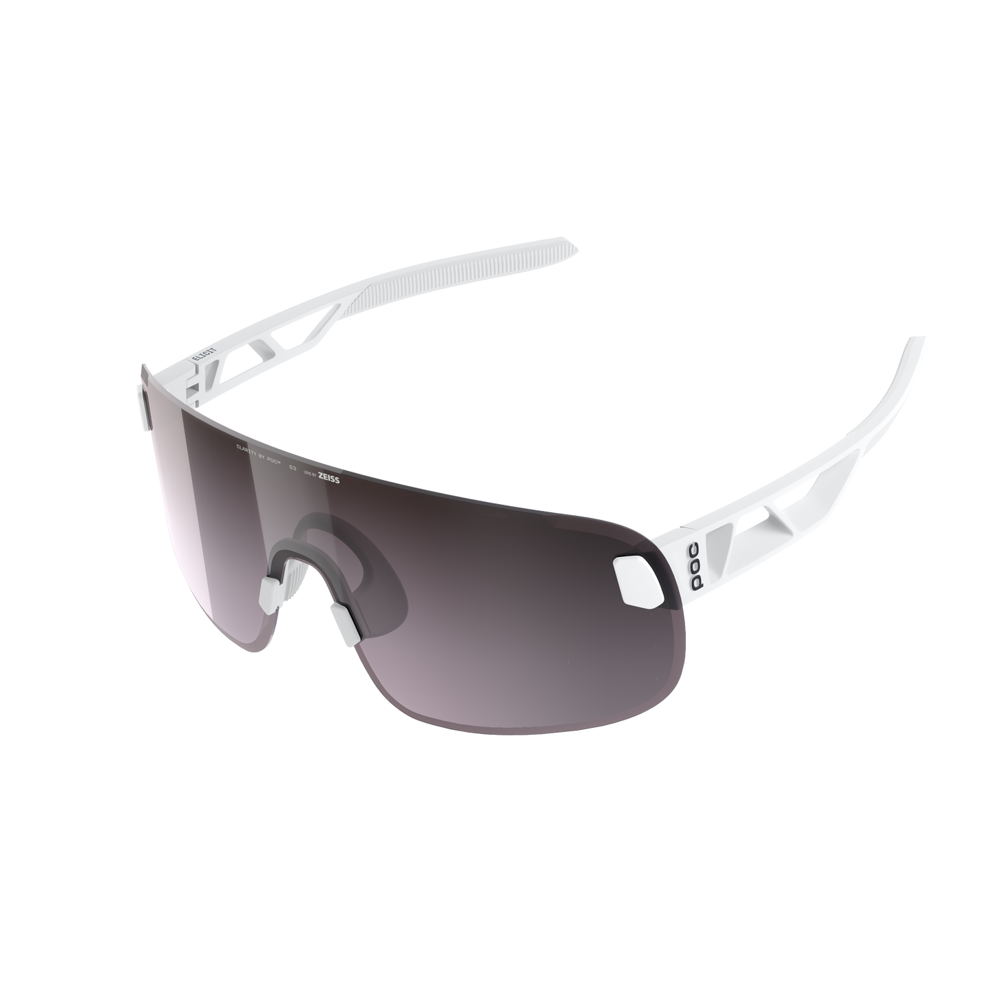 POC ELICIT Occhiali bianchi Clarity Road Sunny Silver Lens