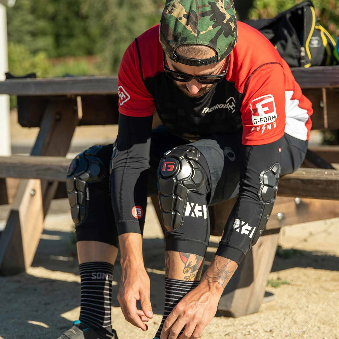G-FORM PRO-X3 Ginocchiere Nero Opaco