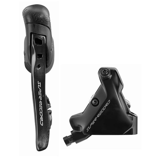 Leva Sinistra e Pinza Anteriore 140mm CAMPAGNOLO SUPER RECORD WRL Montaggio Piatto Senza Disco