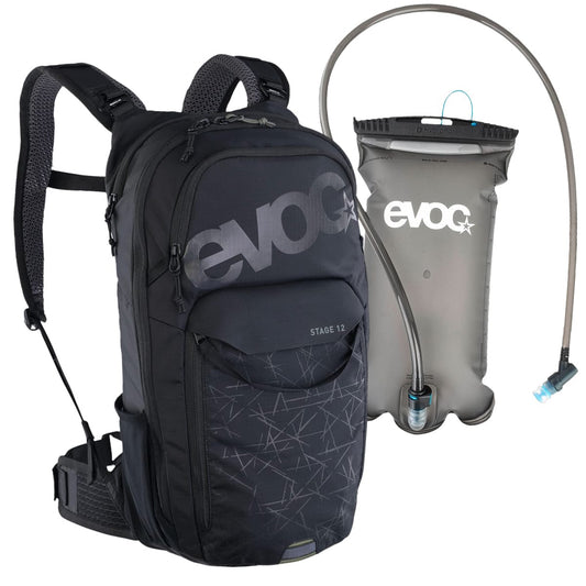 Zaino EVOC STAGE 12 NERO + Borsa acqua EVOC 2L