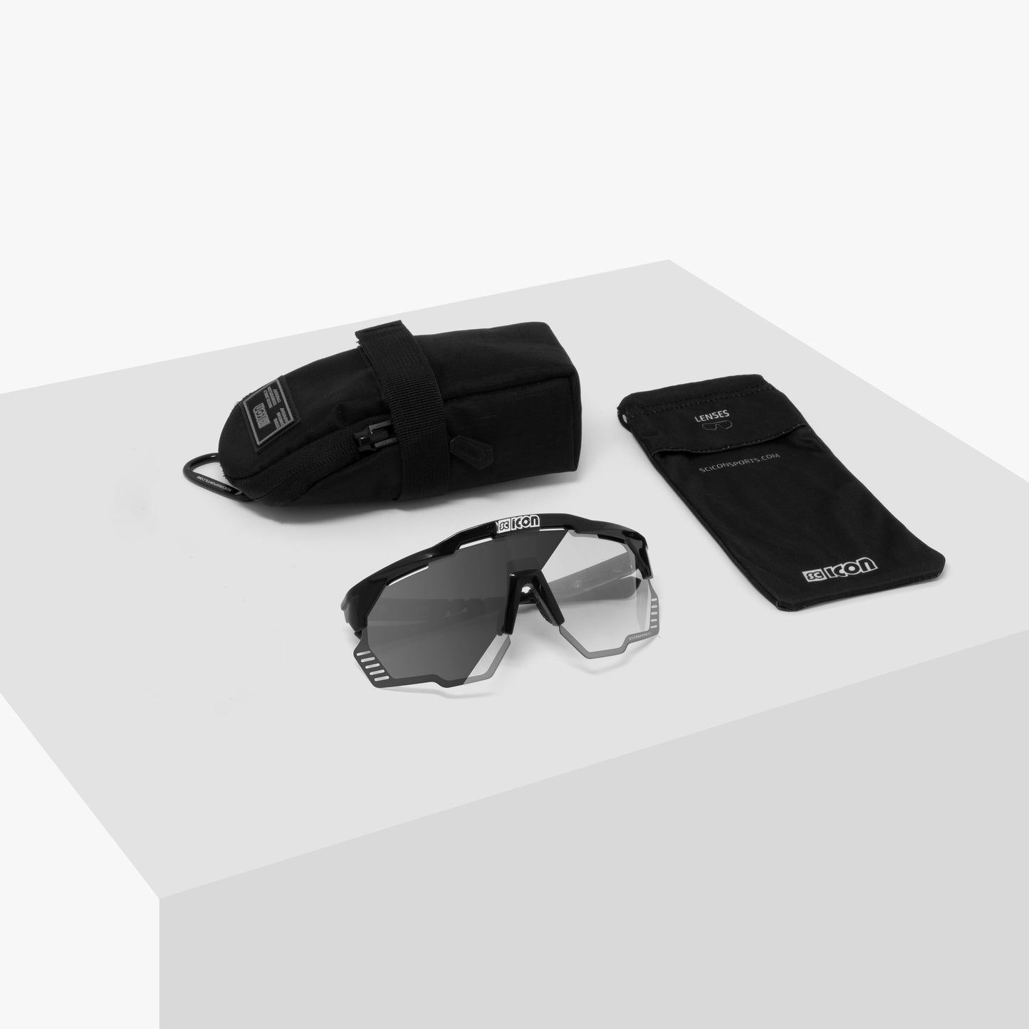 Occhiali da sole SCICON AEROSHADE KUNKEN Nero Fotocromatico Argento
