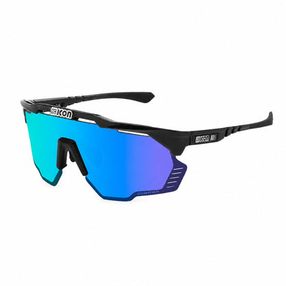 Occhiali SCICON AEROSHADE KUNKEN Nero Multimirror Blu