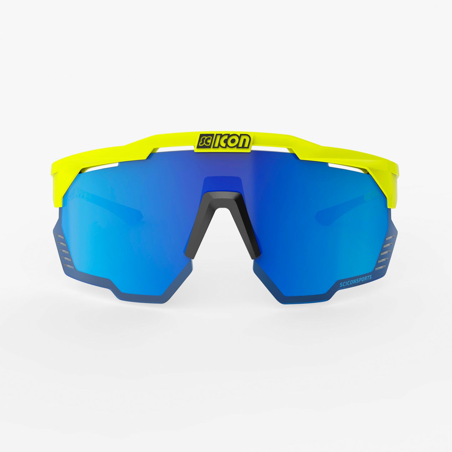 Occhiali SCICON AEROSHADE KUNKEN Giallo fluo Multimirror Blu
