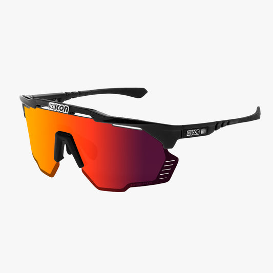 Occhiali SCICON AEROSHADE KUNKEN Nero Multimirror Rosso