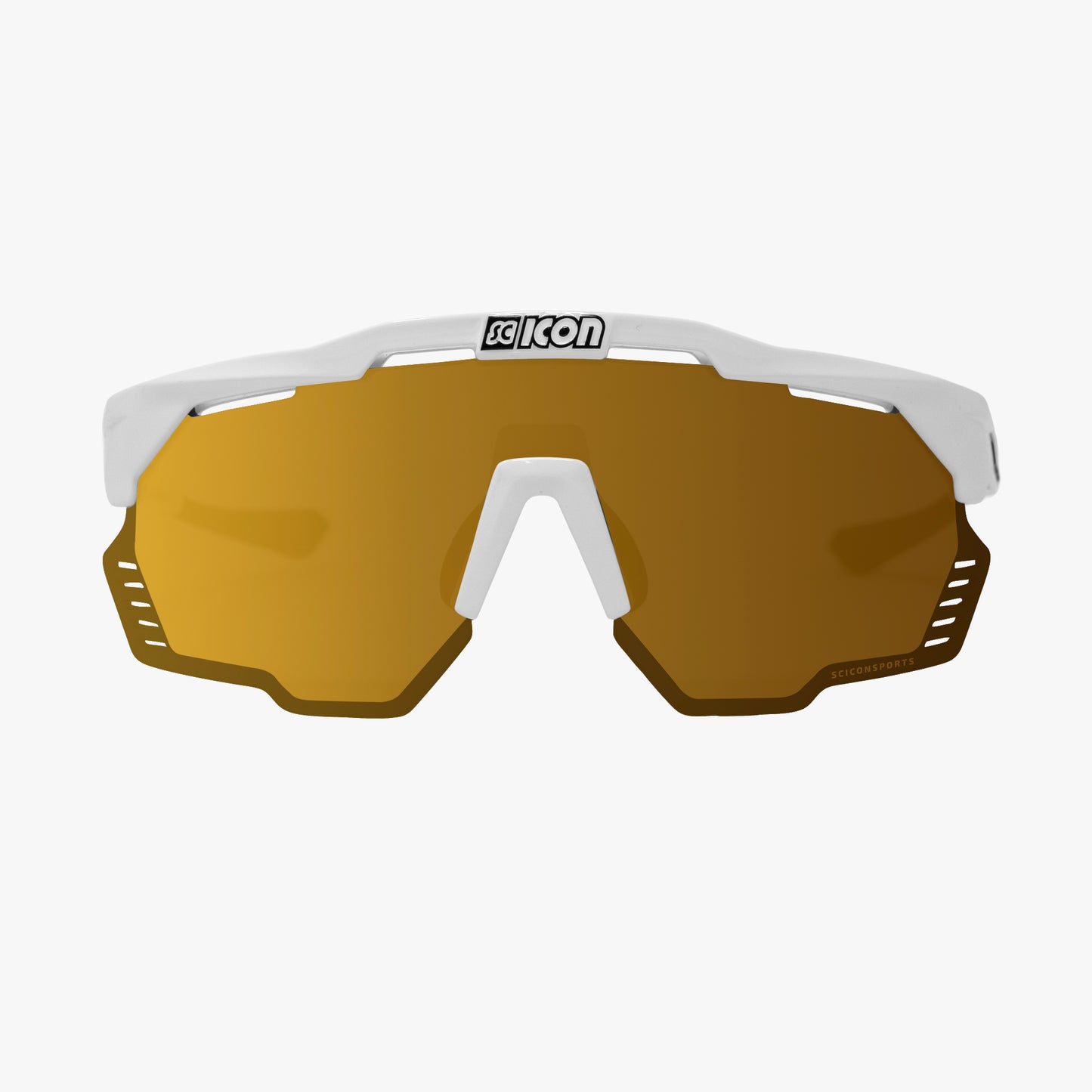 Occhiali da sole SCICON AEROSHADE KUNKEN Bianco Multimirror Bronzo