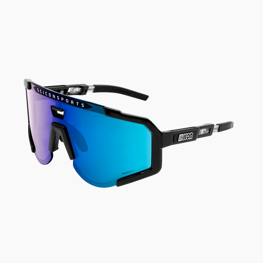 Occhiali SCICON AEROSCOPIO Nero Multimirror Blu