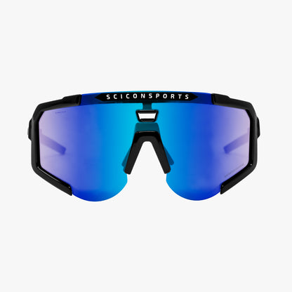 Occhiali SCICON AEROSCOPE Nero Multimirror Blu