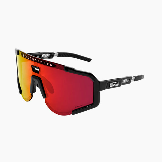 Occhiali SCICON AEROSCOPIO Nero Multimirror Blu