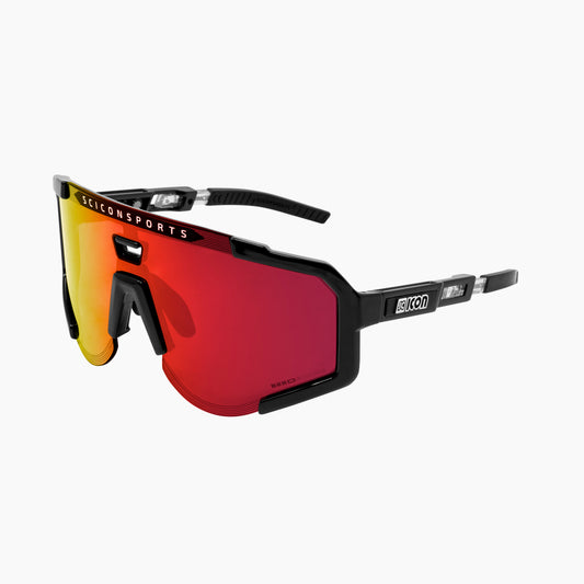 Occhiali SCICON AEROSCOPE Nero Multimirror Rosso