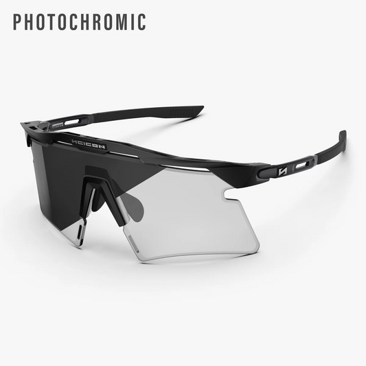 Occhiali SCICON AEROSHADE 2.0 TITANIUM Lente fotocromatica nera opaca e grigia