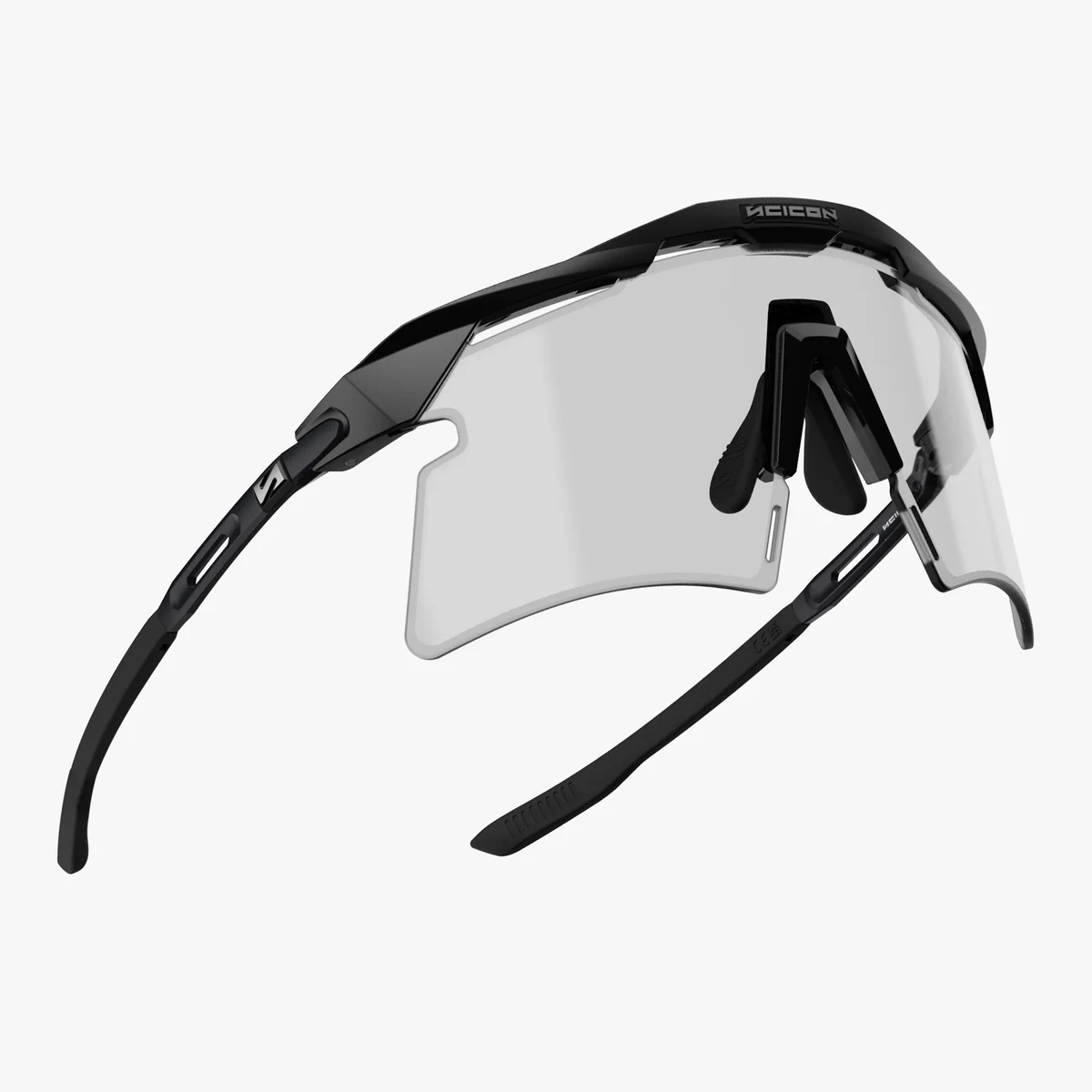 Occhiali SCICON AEROSHADE 2.0 TITANIUM Lente fotocromatica nera opaca e grigia