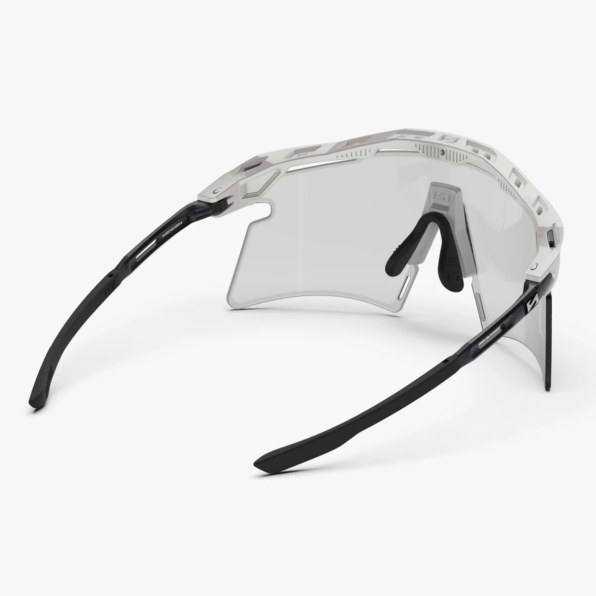 SCICON AEROSHADE 2.0 Occhiali in metallo bianco TITANIO Lenti fotocromatiche grigie