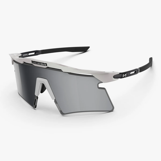 SCICON AEROSHADE 2.0 TITANIO Metallo Bianco Multimirror Argento + Occhiali Rosa