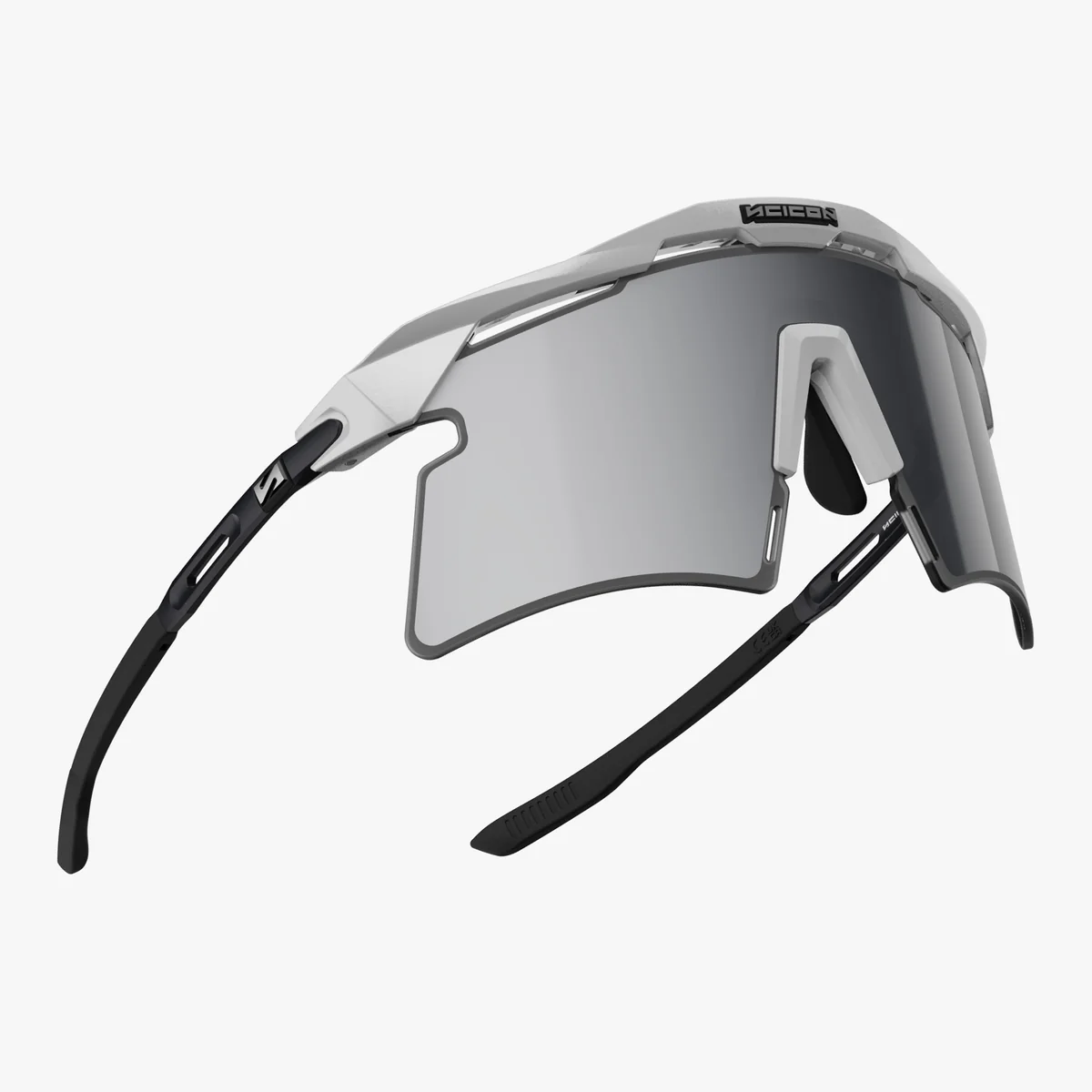 SCICON AEROSHADE 2.0 TITANIO Metallo Bianco Multimirror Argento + Occhiali Rosa