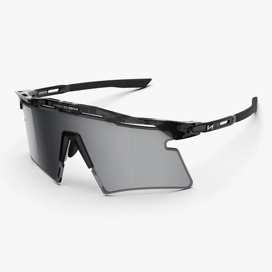 SCICON AEROSHADE 2.0 Occhiali TITANIO Nero Cristallo Lucido Multimirror Argento + Lente Rosa