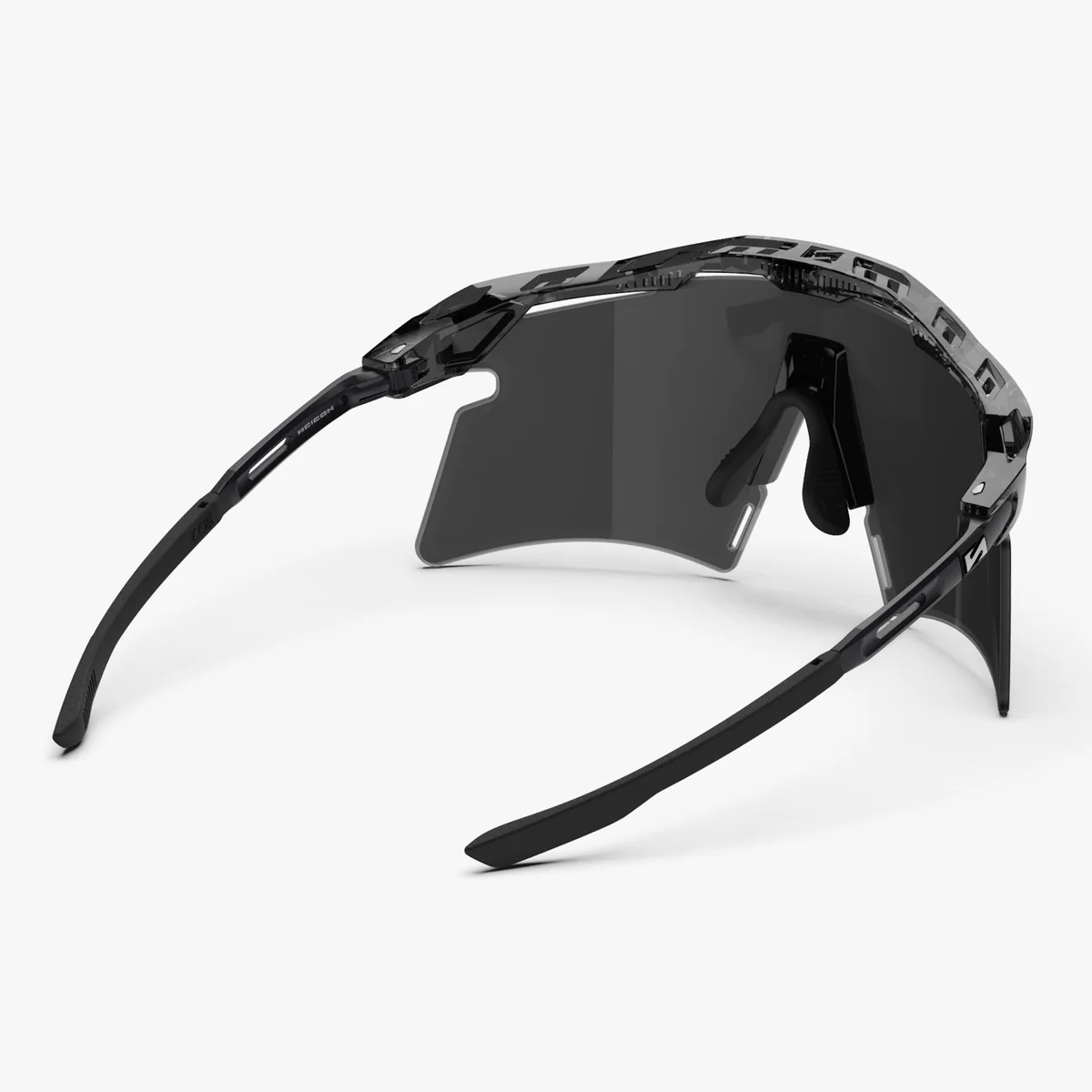 SCICON AEROSHADE 2.0 Occhiali TITANIO Nero Cristallo Lucido Multimirror Argento + Lente Rosa