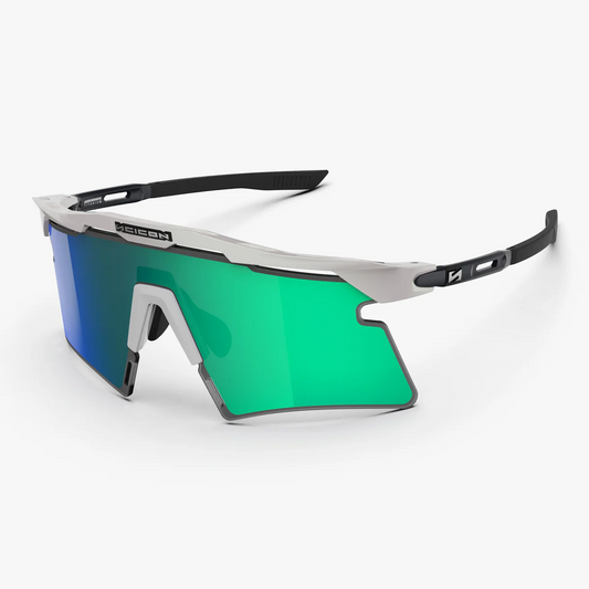 Occhiali da sole SCICON AEROSHADE 2.0 TITANIUM Bianco Metallo Lente Multimirror Blu Verde + Rosa