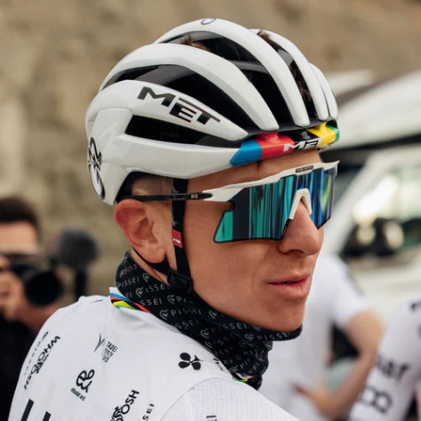 Occhiali da sole SCICON AEROSHADE 2.0 TITANIUM Bianco Metallo Lente Multimirror Blu Verde + Rosa