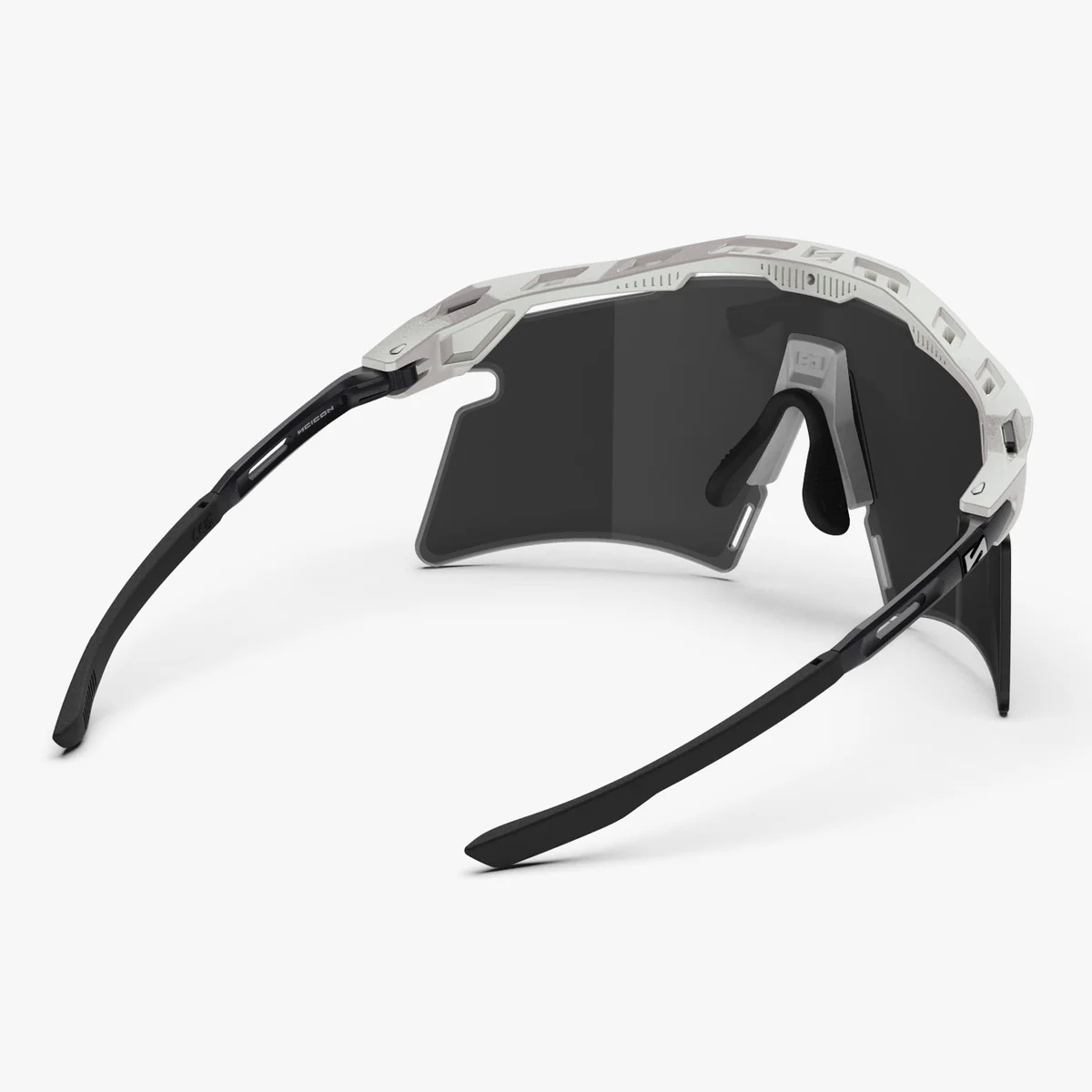 SCICON AEROSHADE 2.0 TITANIO Bianco Metallo Fumo Nero + Occhiali Rosa