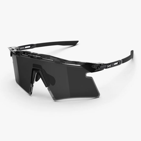 Occhiali SCICON AEROSHADE 2.0 TITANIUM Black Crystal Gloss Lens Smoke Black + Pink