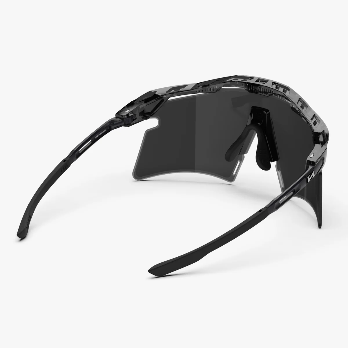 Occhiali SCICON AEROSHADE 2.0 TITANIUM Black Crystal Gloss Lens Smoke Black + Pink