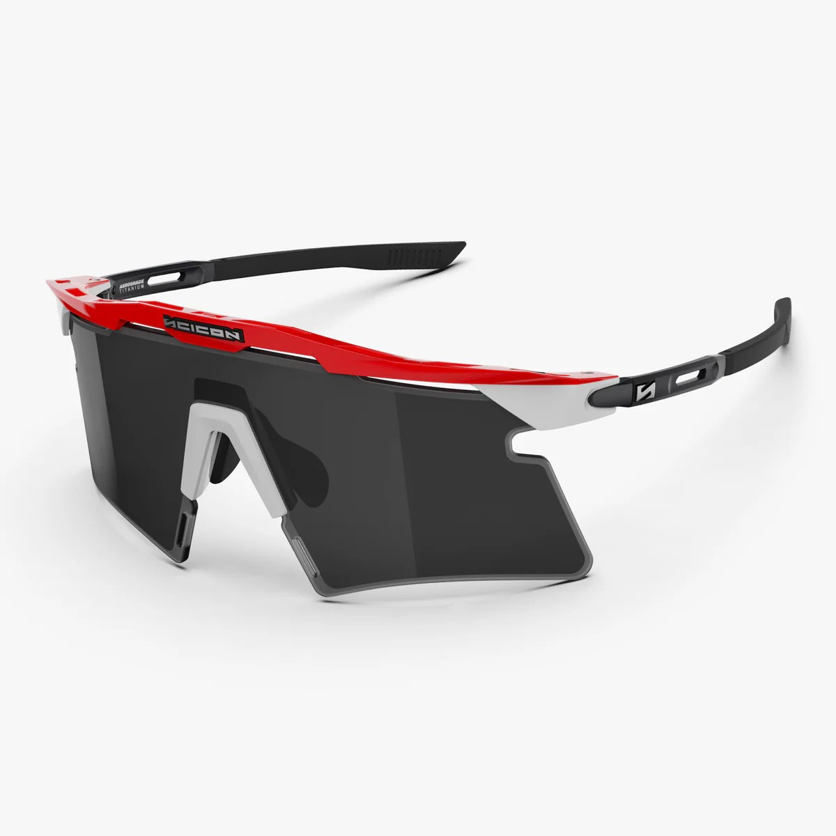 SCICON AEROSHADE 2.0 TITANIO Emirati Arabi Uniti Occhiali nero fumo + lente rosa