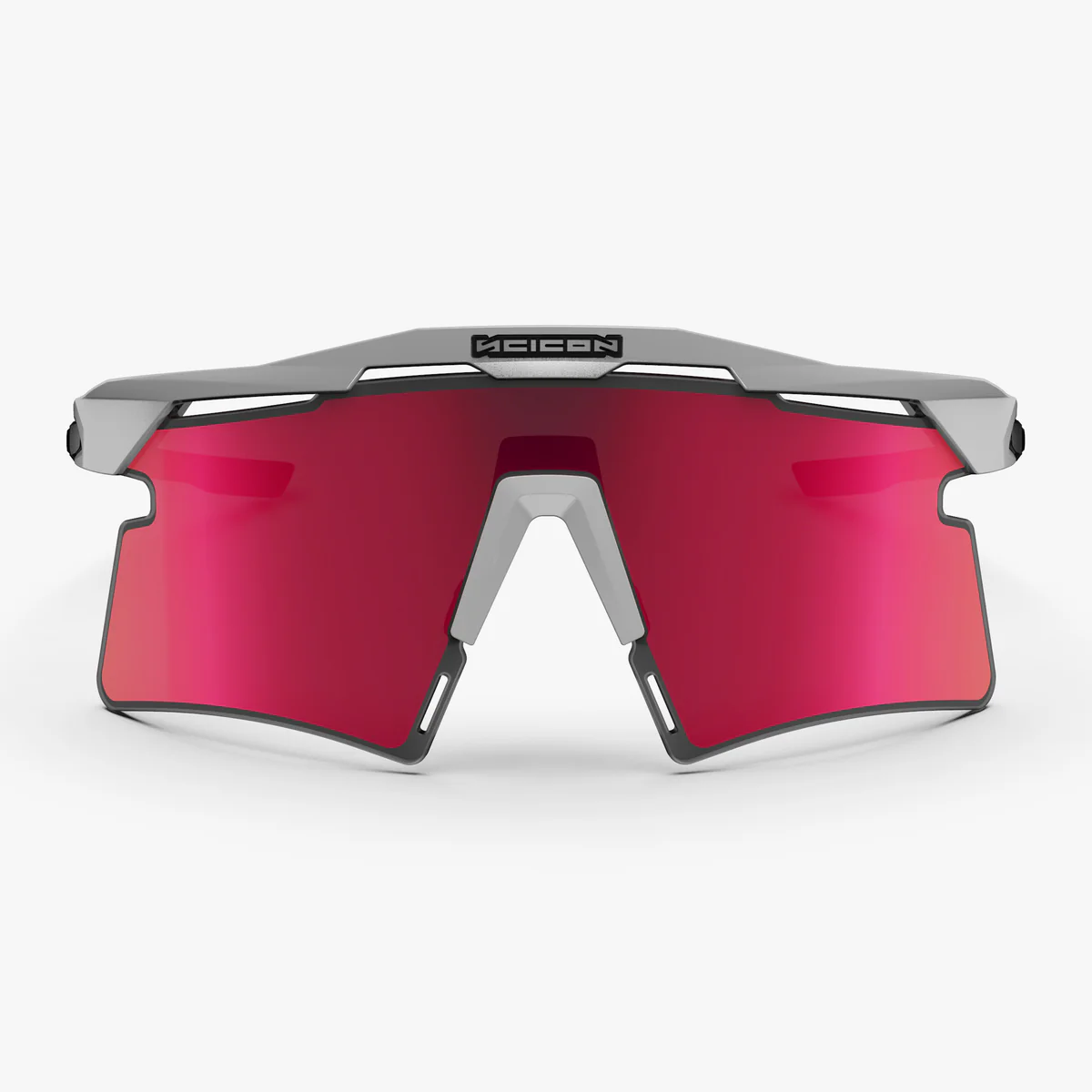 SCICON AEROSHADE 2.0 TITANIO Metallo bianco Multimirror Sunburts + Occhiali rosa