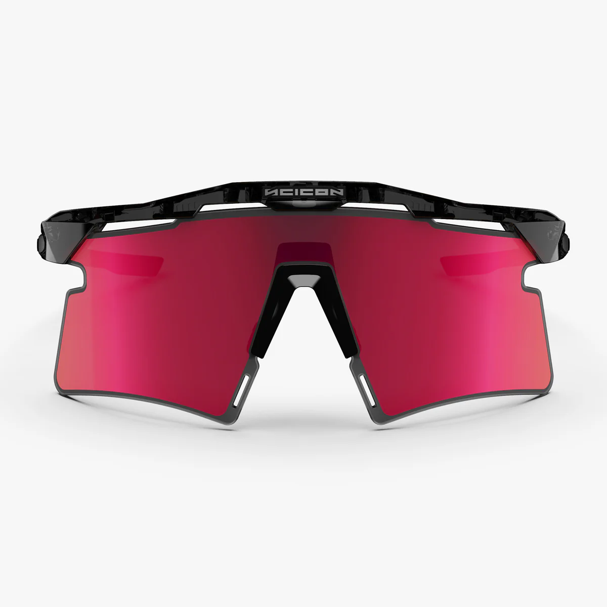 Occhiali da sole SCICON AEROSHADE 2.0 TITANIUM Black Crystal Gloss Multimirror Sunburts + Lente rosa