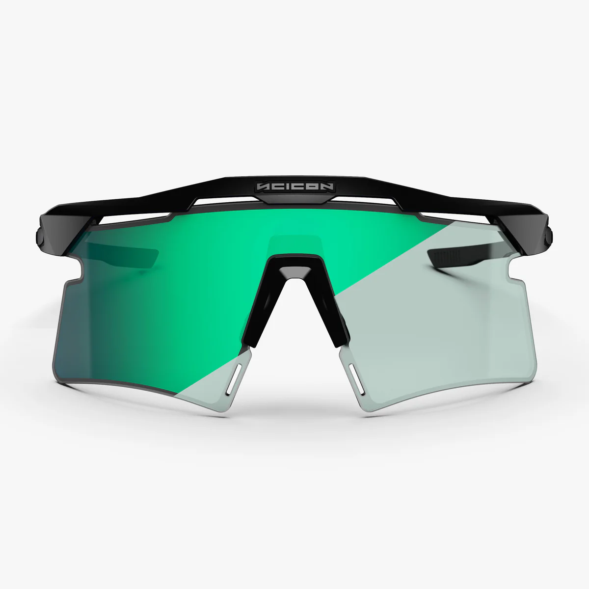 SCICON AEROSHADE 2.0 TITANIUM Occhiali Nero Opaco Blu Verde Lente Fotocromatica