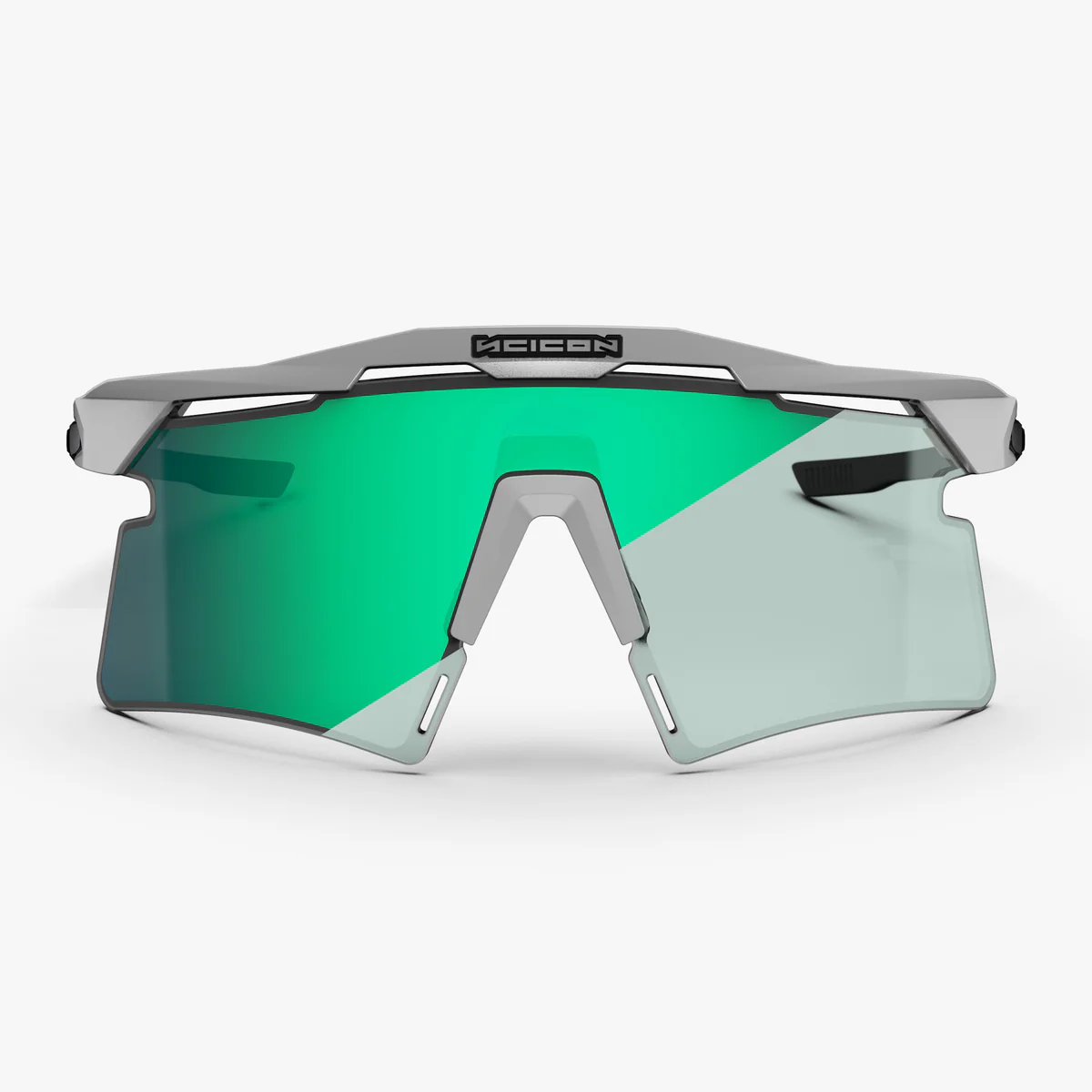 SCICON AEROSHADE 2.0 Occhiali in metallo bianco TITANIO Lente fotocromatica blu verde