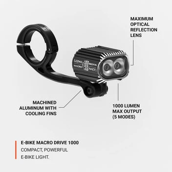 Luce Anteriore LEZYNE EBIKE MACRO DRIVE 1000