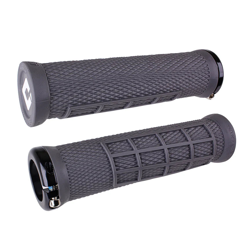 Manopole ODI ELITE FLOW Lock-On 130 mm Grigio
