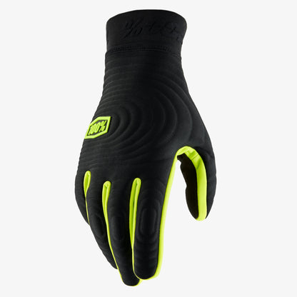 Guanti 100% BRISKER XTREME Nero/Giallo