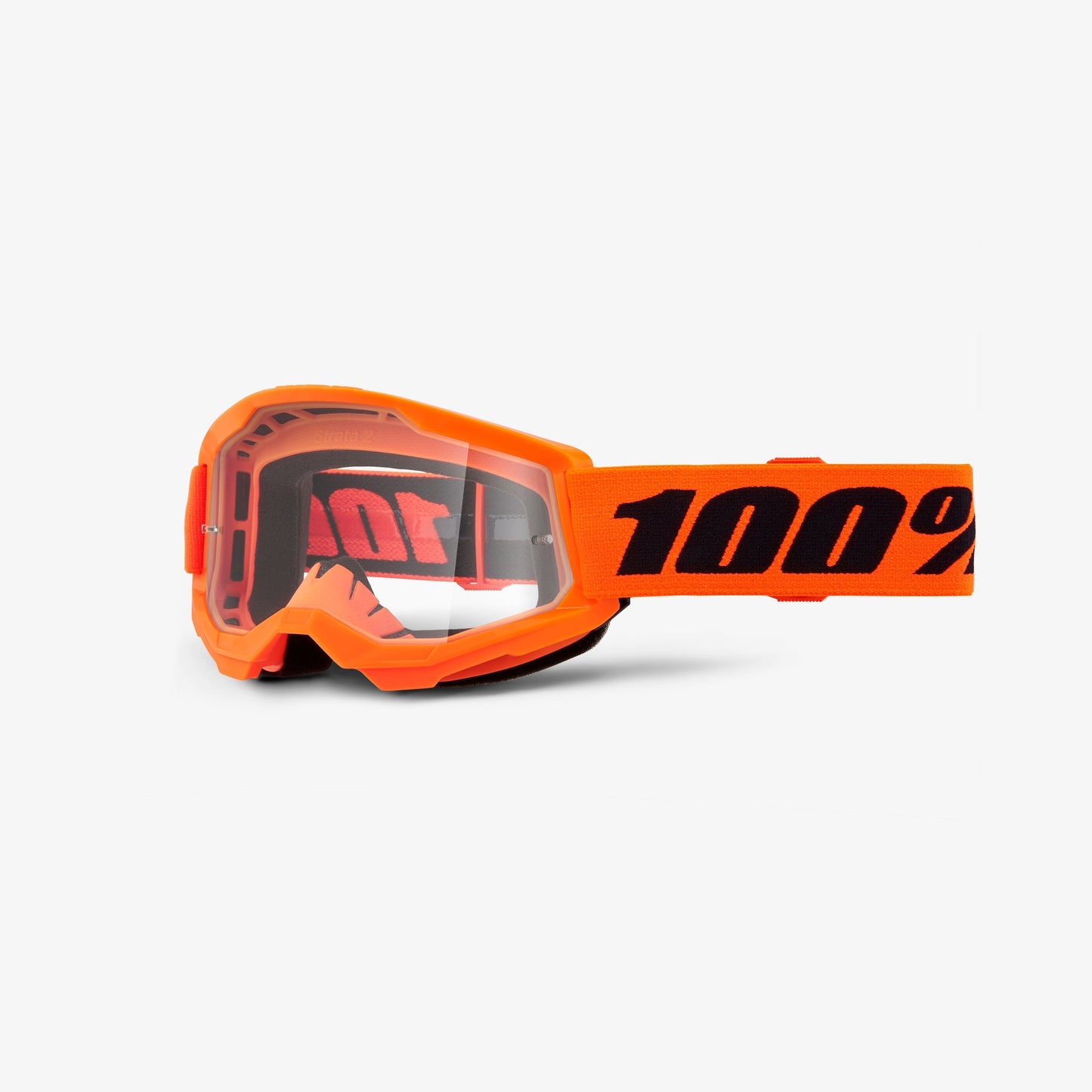 Maschera 100% STRATA 2 JUNIOR Arancione Schermo Trasparente