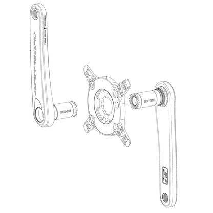 Pedivelle CAMPAGNOLO SUPER RECORD WRL 13V Misuratore di Potenza