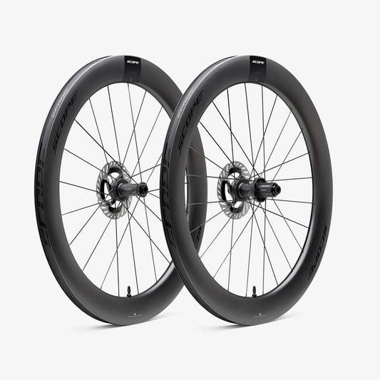 Coppia di Ruote SCOPE Race R6 Tubeless Ready (Centerlock) Nera