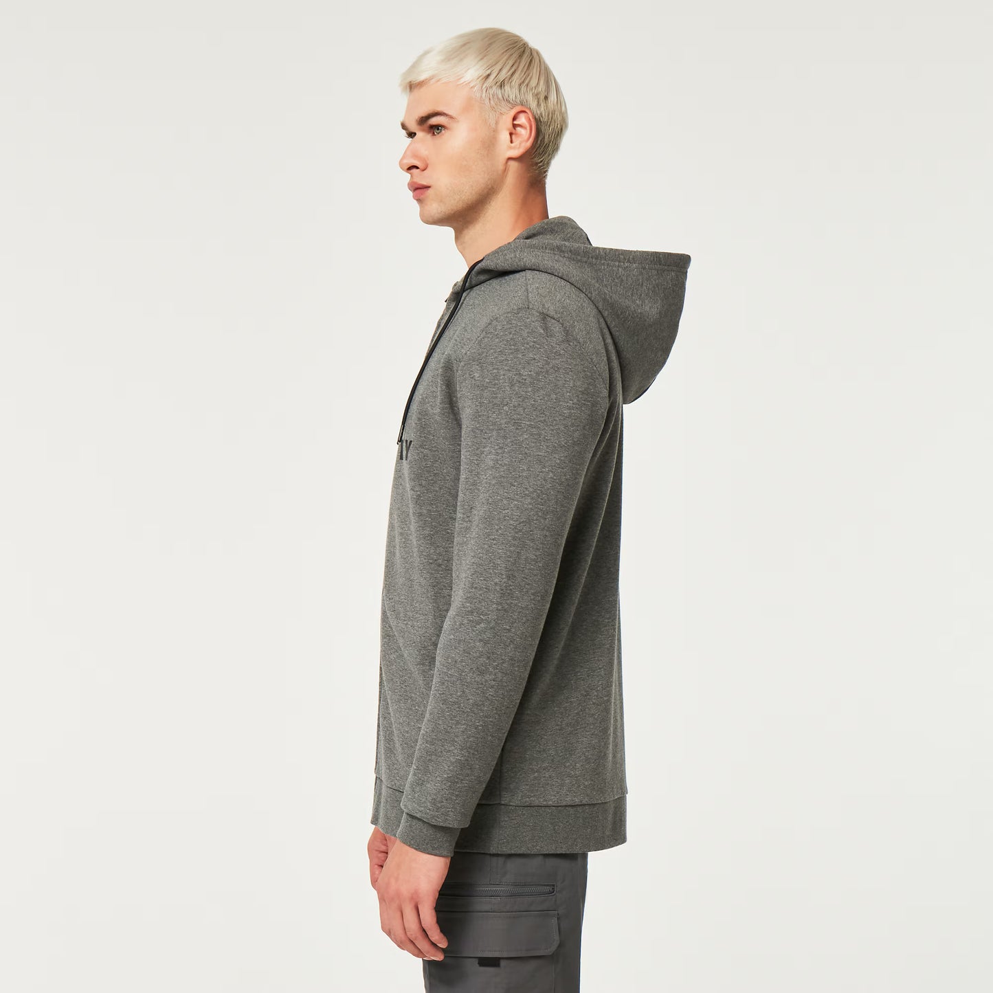 Felpa con cappuccio OAKLEY BARK FZ HOODIE 2.0 Nuovo Grigio Atletico