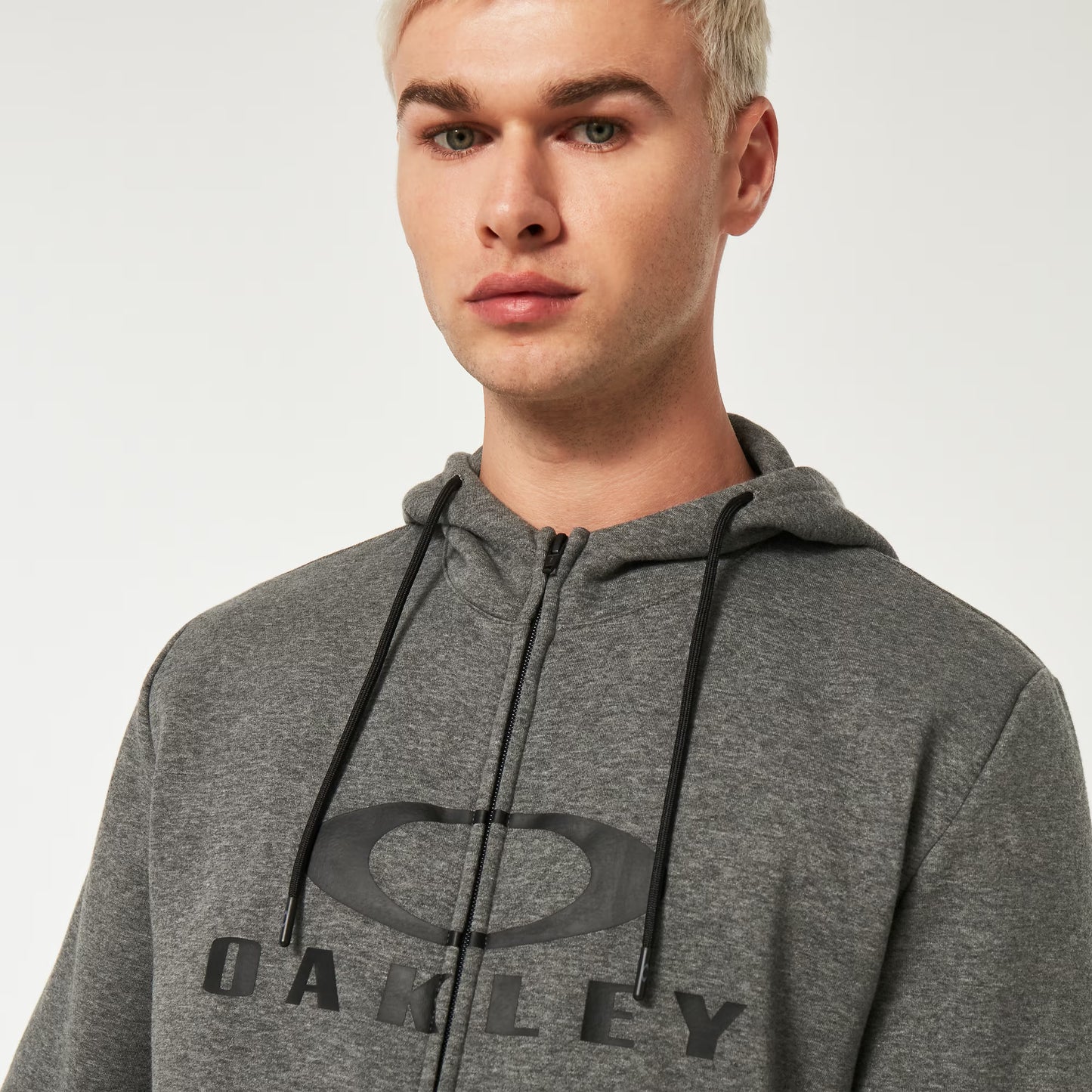 Felpa con cappuccio OAKLEY BARK FZ HOODIE 2.0 Nuovo Grigio Atletico