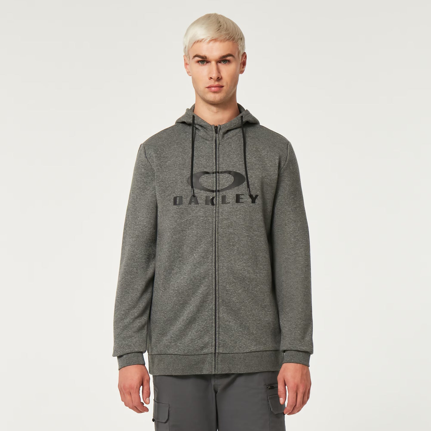 Felpa con cappuccio OAKLEY BARK FZ HOODIE 2.0 Nuovo Grigio Atletico