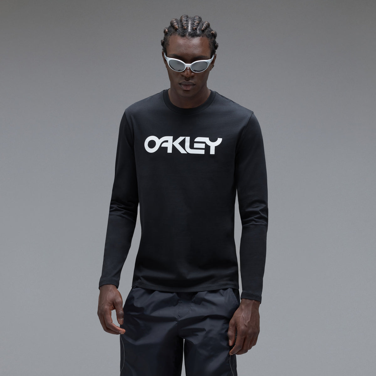T-Shirt OAKLEY MARK II TEE 2.0 Maniche Lunghe Nero/Bianco