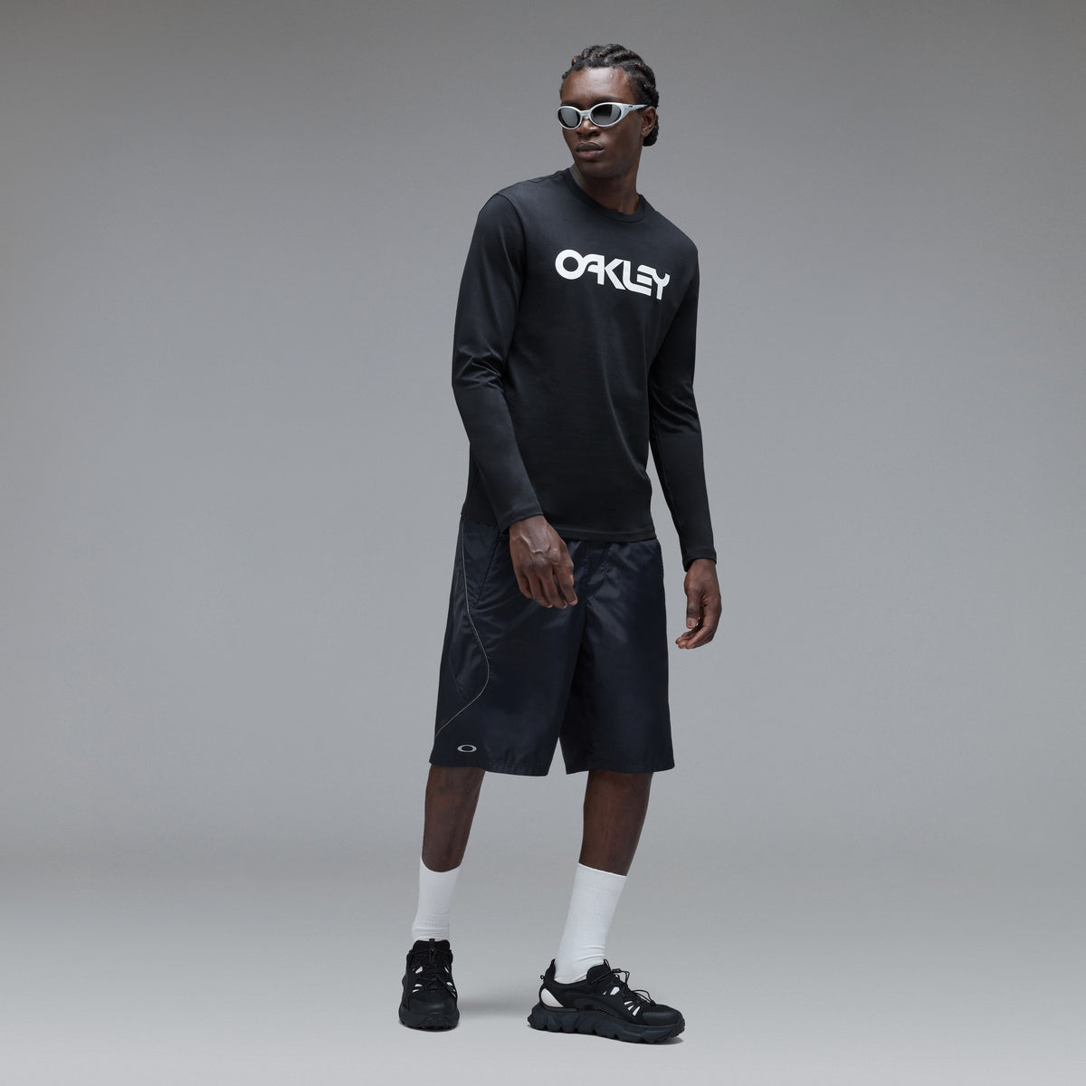 T-Shirt OAKLEY MARK II TEE 2.0 Maniche Lunghe Nero/Bianco