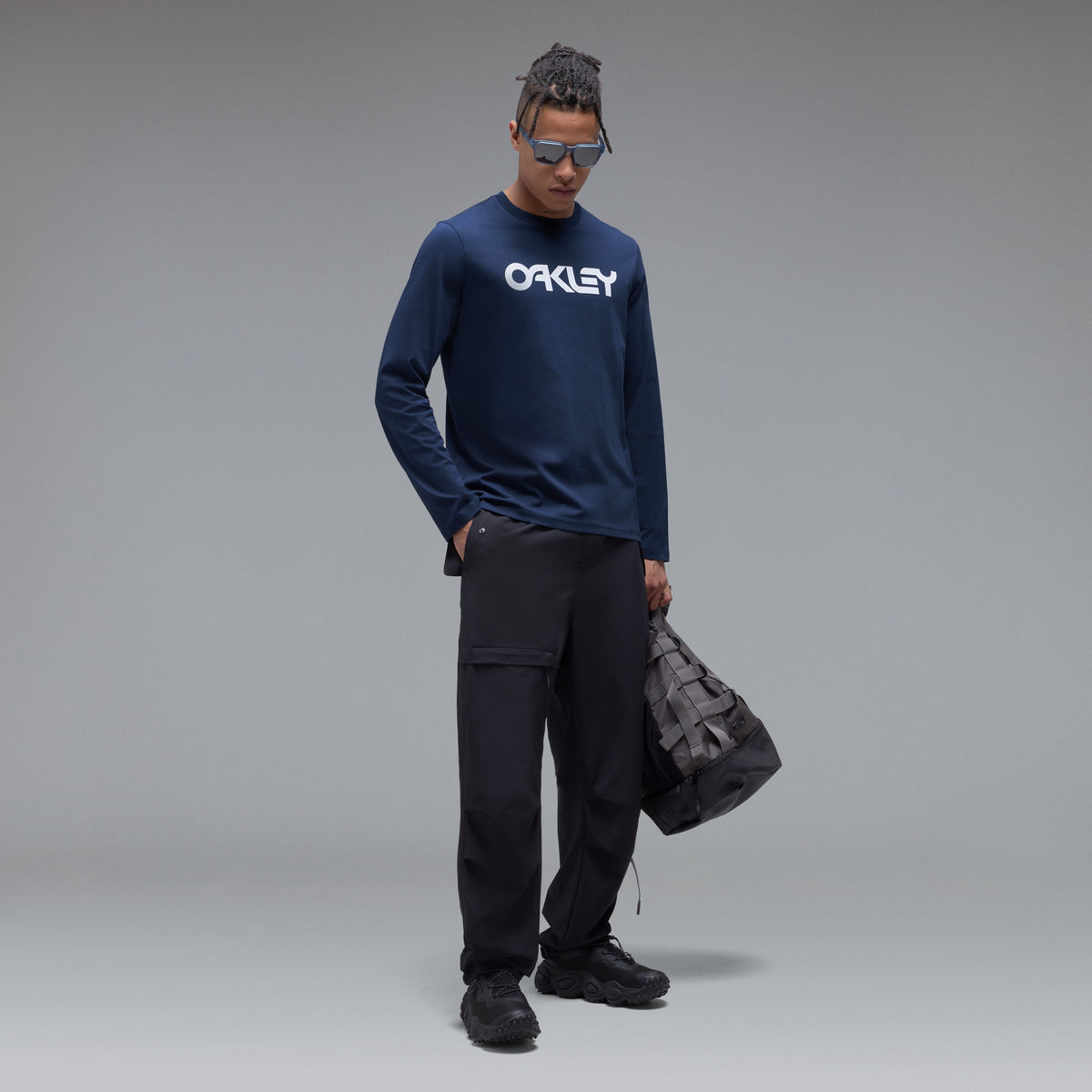 T-Shirt OAKLEY MARK II TEE 2.0 Maniche Lunghe Blu Navy