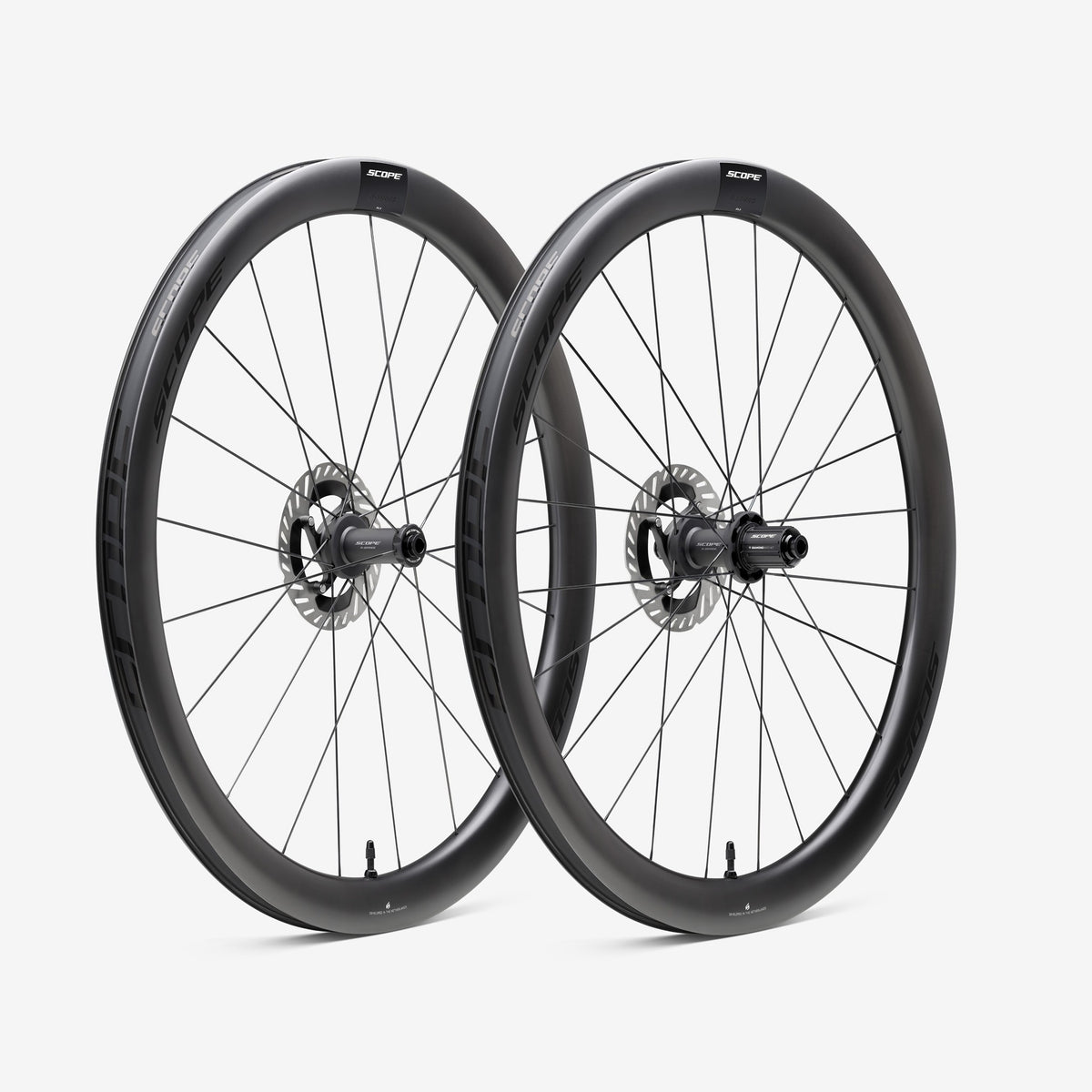 Coppia di ruote SCOPE Race All Road R4.A Tubeless Ready (Centerlock) nere
