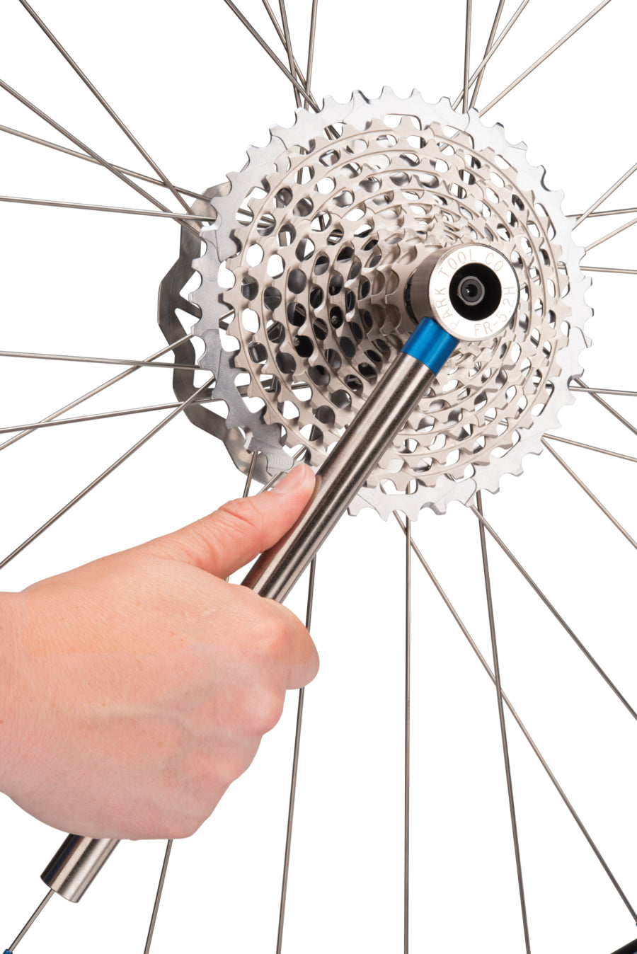 Park Tool FR-5.2H che serra una cassetta SRAM XD