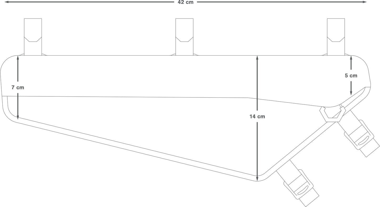 Borsa da telaio APIDURA RACING FRAME PACK 4 L Nero