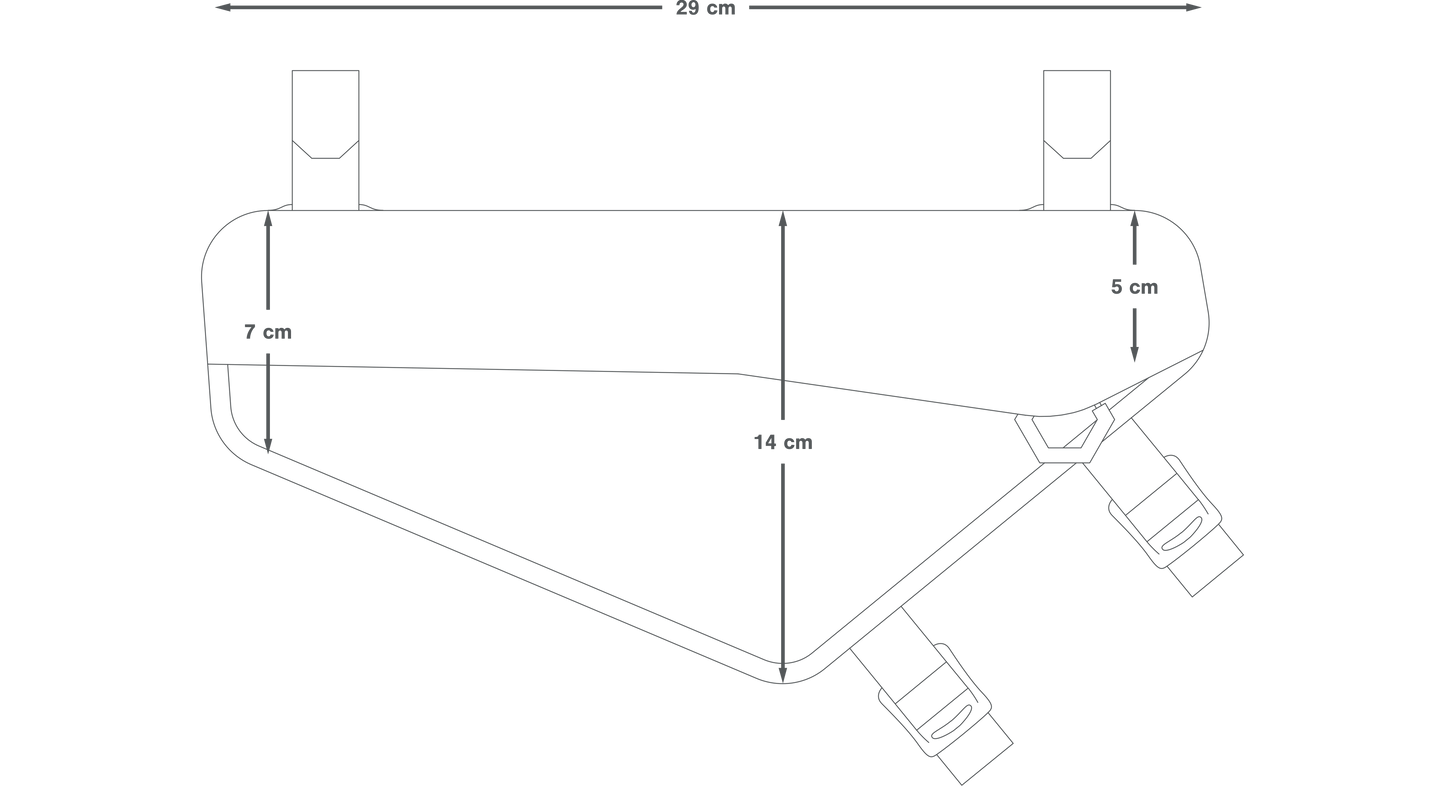Borsa per telaio APIDURA RACING FRAME PACK 2,4 L Nero