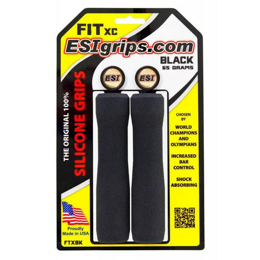 Manopole ESI FIT XC (EXTRA CHUNKY/CHUNKY COMBO) 130 mm Nero